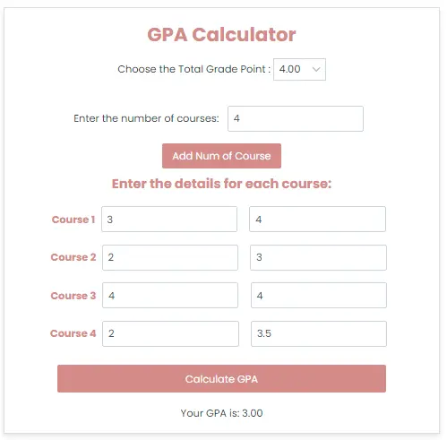 GPA Calculator | How to Calculate Semester GPA | GPA Formula